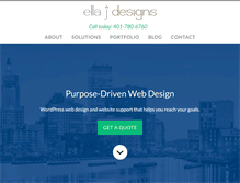 Tablet Screenshot of ellajdesigns.com